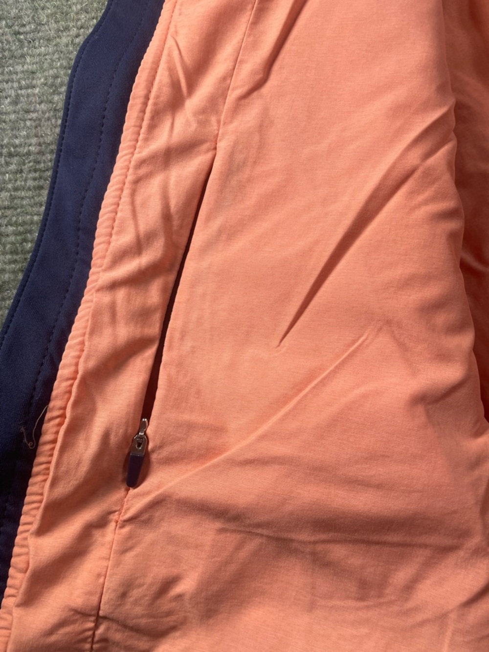Peter Millar Peach, Navy & White Quilted Vest — Colorblock Style - Picture 13 of 13